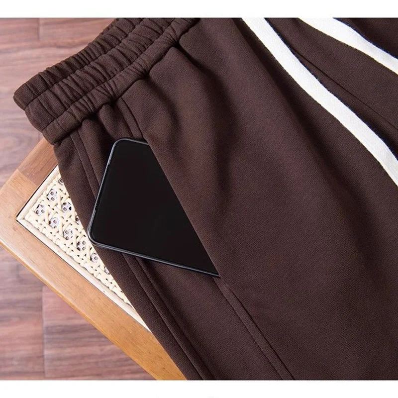 Venda quente meninas confortáveis sweatpants senhora moda cordão calças de cintura alta feminino coreano casual calças de perna reta