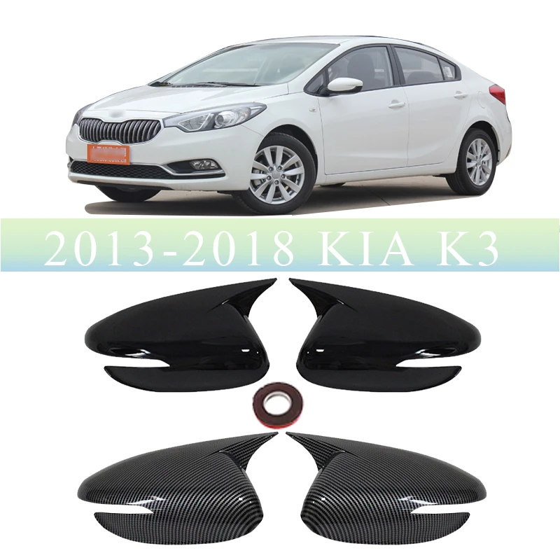 

For kia k3 2013-2018 Car Sticker Rearview Side Mirror Cover Wing Cap