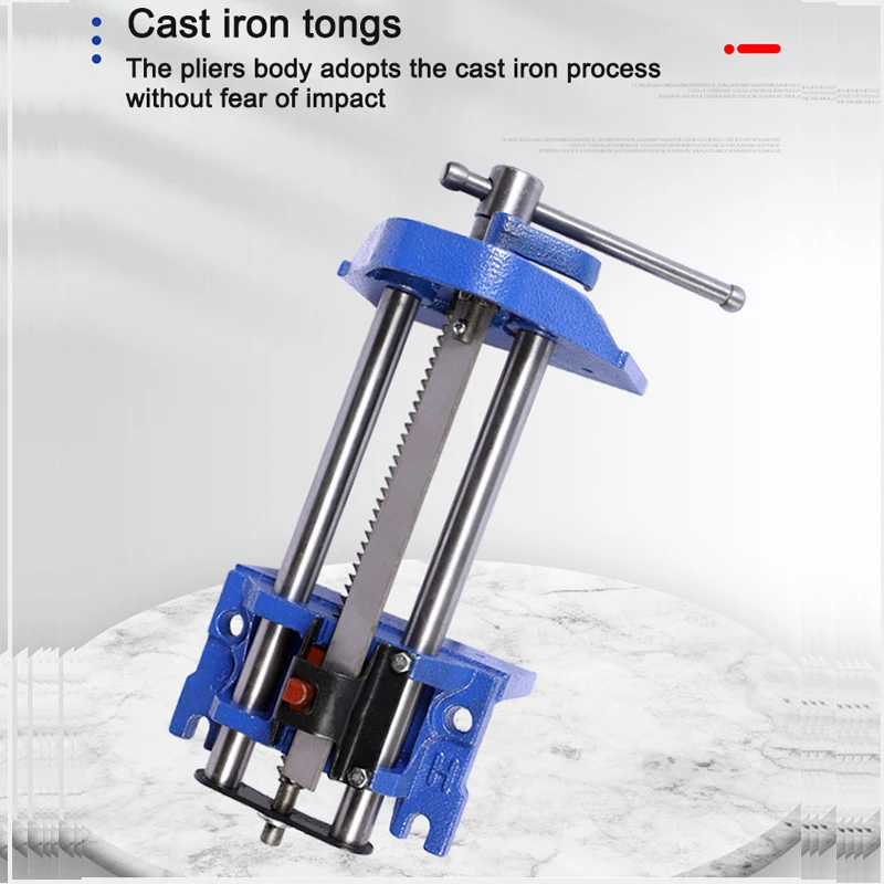 9 Inch Carbon Steel Woodworking Bench Vise, Quick Release Steel Handle Worktable Clamping Tool