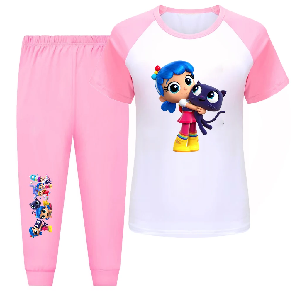 Rainbow Kingdom Ropa de hogar Pijamas para niñas Ropa Estudiante de primaria Pijamas para niñas Recuerdos de cumpleaños para niños Niñas