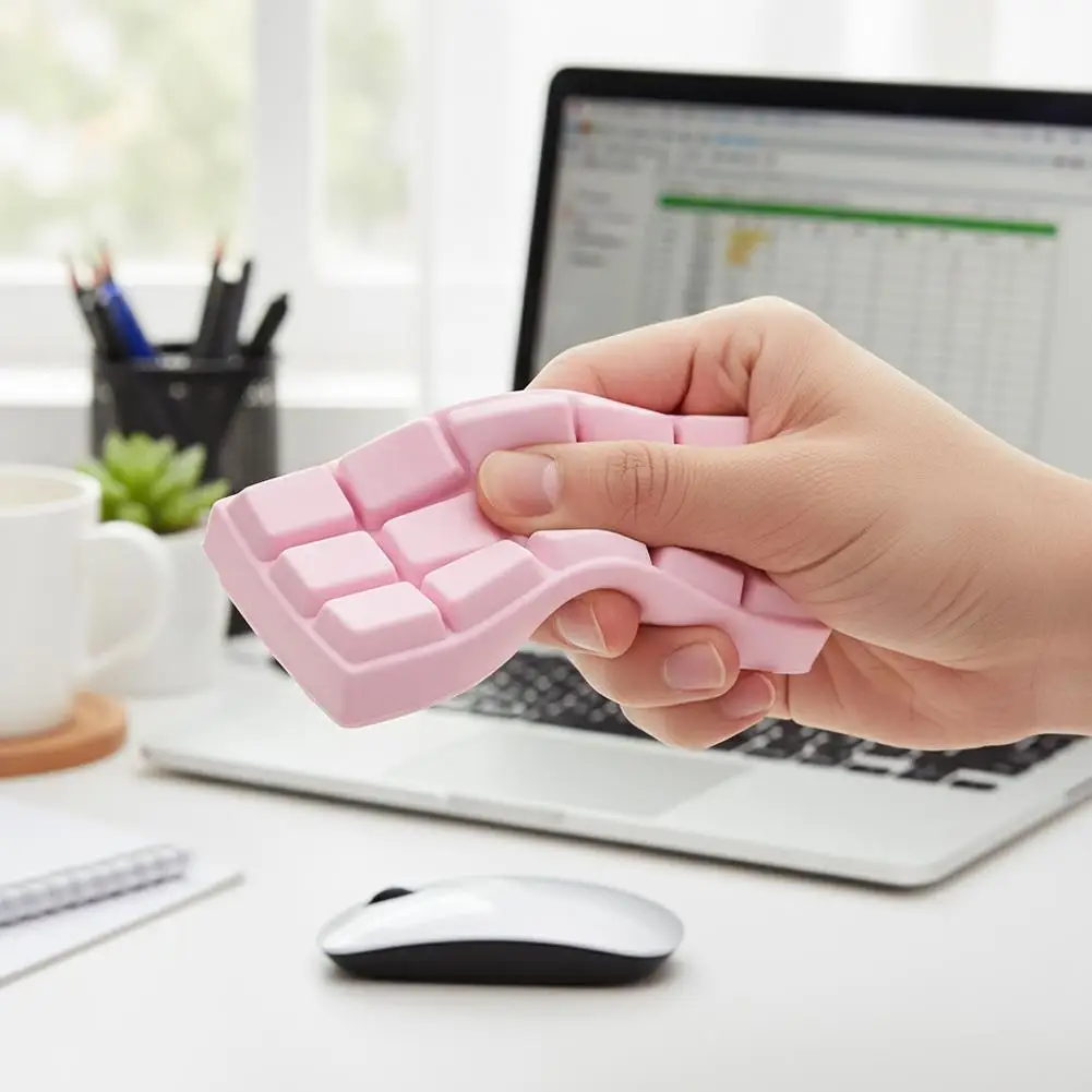 Simuliertes Schokoladen-Quetschspielzeug aus PU, weich und langsam rückfedernd, Büro-Stressabbau-Spielzeug, Handentspannungs-Geschenk, Desktop-Dekoration – Detail 17