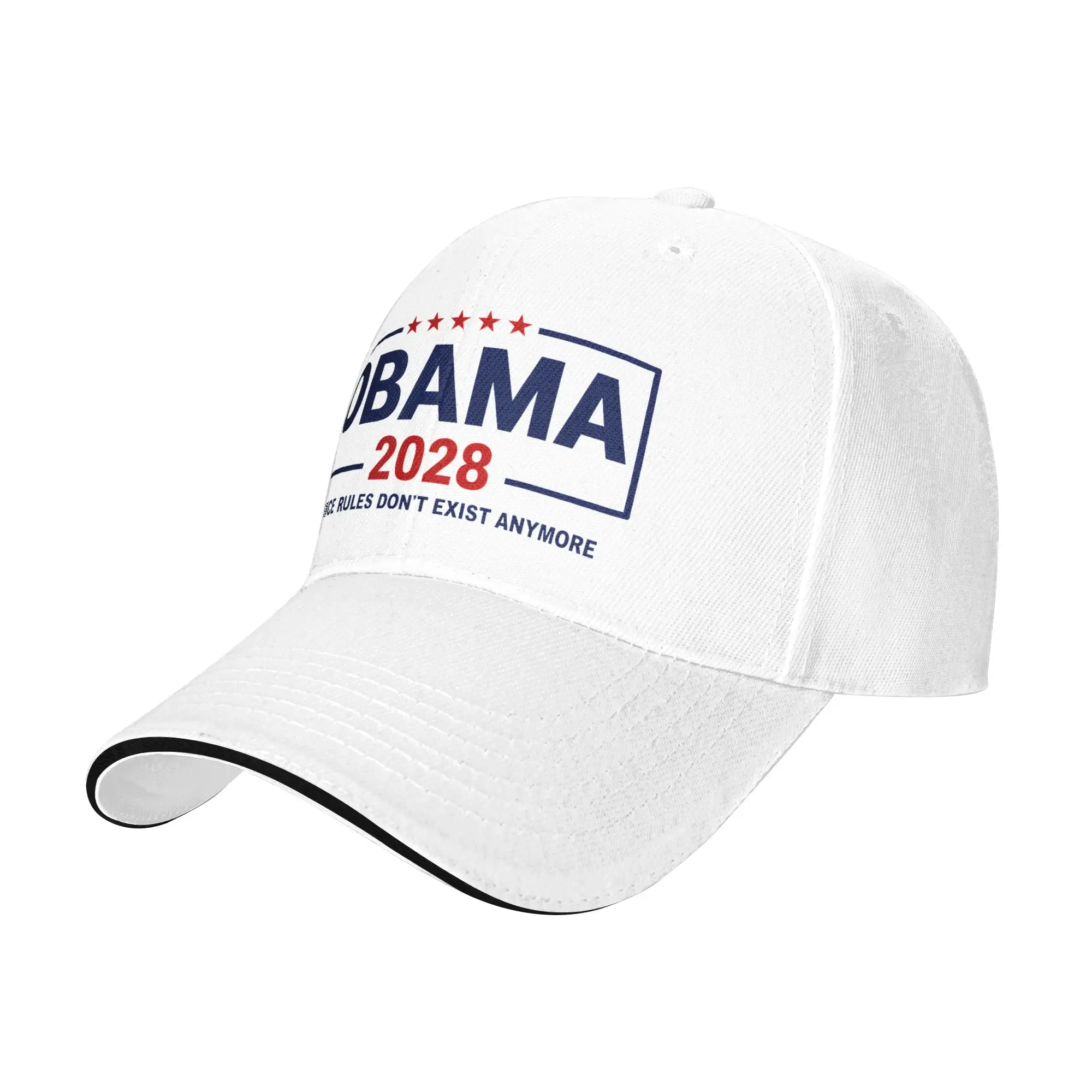 Obama 2028 Since Rules Don't Exist Anymore Baseball Cap Unisex-Teens Trucker Hat Summer Streetwear Outdoor Gym Sun Baseball Caps