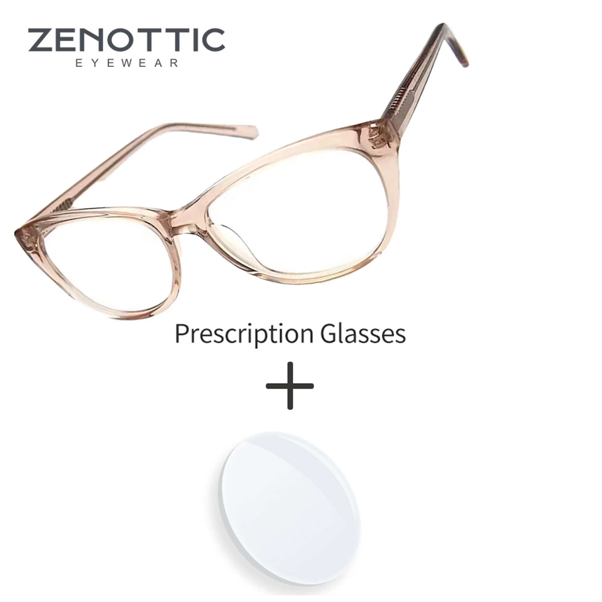 ZENOTTIC – lunettes de vue en acétate faites à la main pour femmes, taille L, anti-lumière bleue, lentilles de lecture photochromiques graduées