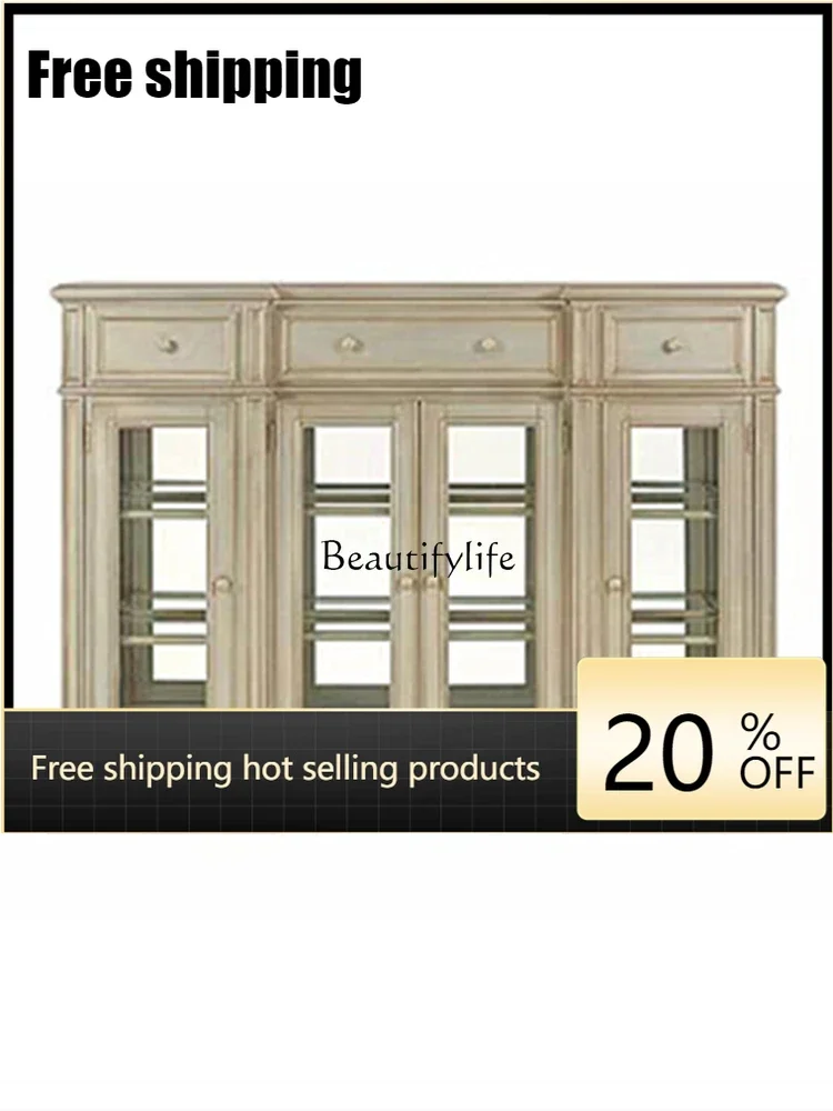 X4 parts and accessoriesAmerican rural solid wood foyer, entrance cabinet, French living room, modern light luxury dining side c