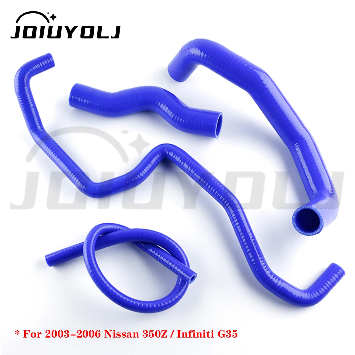 4Pcs Silicone Radiator Coolant Hose Pipe Kit For 2003-2006 Nissan 350Z Z33/Infiniti G35 VQ35DE 3.5L V6 2004 2005