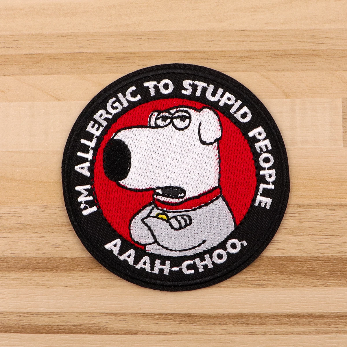 Cute Dog Animals Quotes Embroidered Patches for Clothing Jackets Cartoon Patch DIY Iron on Patches Applique Accessories Stickers