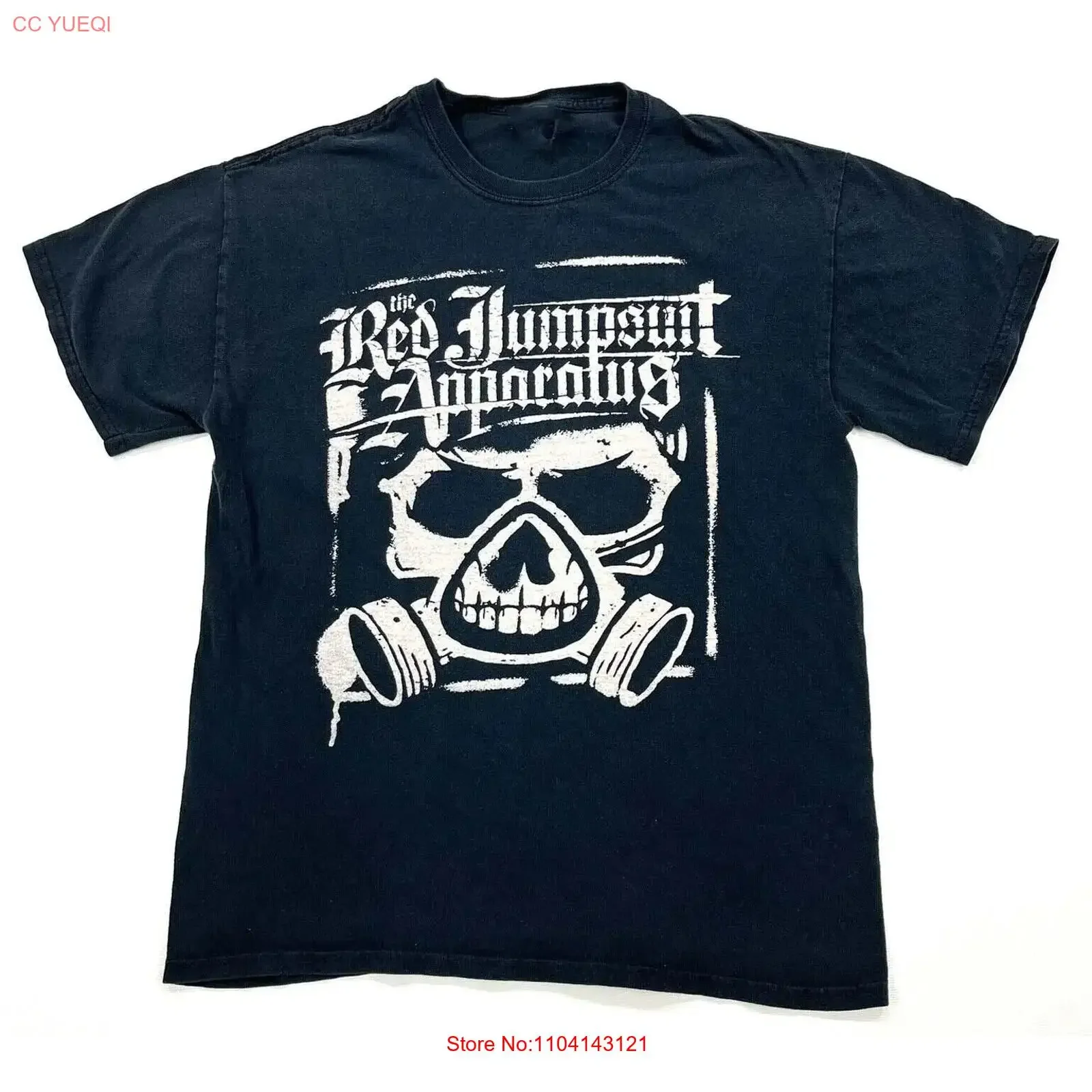 Rare The Red Jumpsuit Apparatus Band Black Heavy Cotton T Shirt BL746 vintage Washed Slightly Versatile Top For Everyday Wear