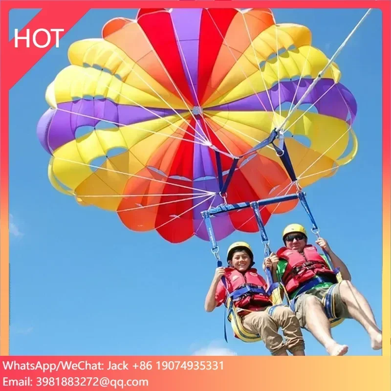 Customized Outdoor Extreme Sports Skydiving Parachute Professional Nylon Fabric Paraglider Parachute