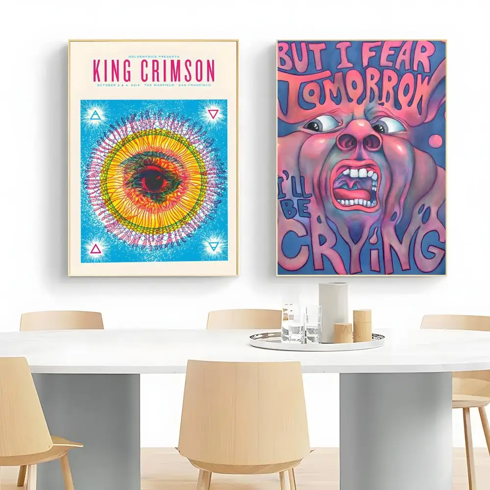 Progressive Rock Band K-King Crimson Poster Wall Art Print Decorative Mural Home Decor Gift Unframed