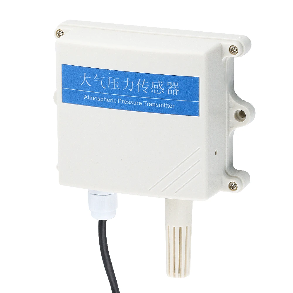 30-110Kpa Atmospheric Pressure Sensor Module 4-20mA 0-10V RS485 Modbus RTU Measure Air Pressure Sensors Transmitter 1M DC12-24V