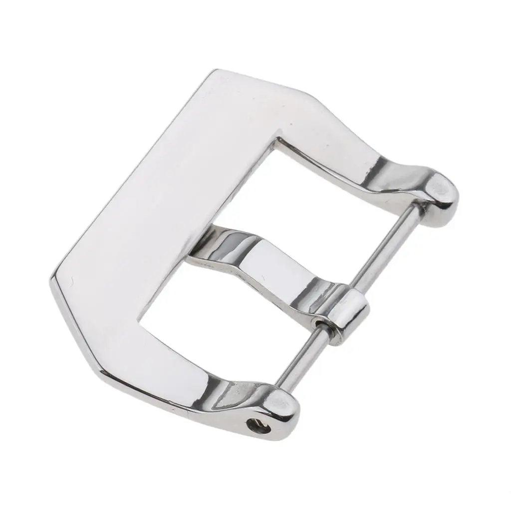 Watch Band Buckle Stainless Steel Screw Bar Pin Buckle Strap Accessory for Leather Rubber or Steel Watch Bands