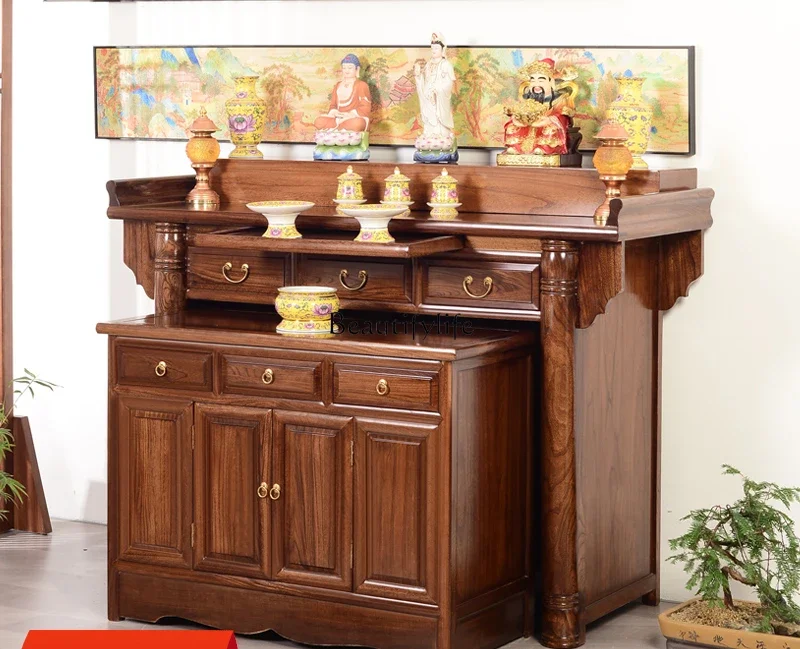 

5New Chinese simple table Buddha niche high-end tribute table