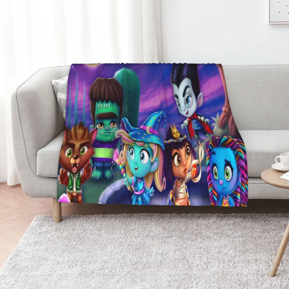 

Super Monsters Throw Blanket Heavy Fashion Sofas Retros Plaid Blankets
