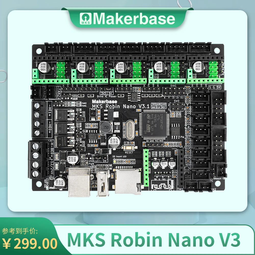 Makerbase MKS Robin Nano V3.1 3D Printer Motherboard M4 Core TFT Touch Screen