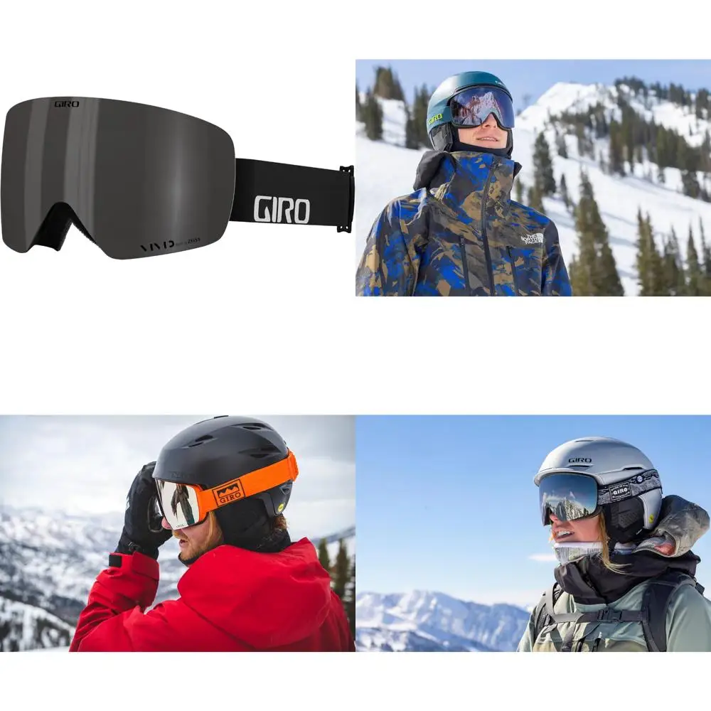 Quick Change Magnetic Ski Goggles with 2 Vivid Lenses, Anti-Fog Vent Technology, Suitable for Men and Women, Over-the-Glasses Co