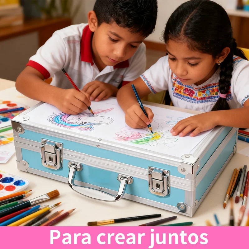 مجموعة Iruibo Art للأطفال 145 قطعة مع علبة يونيكورن مجموعة رسم كاملة مع أقلام رصاص ملونة وأقلام تلوين وألوان مائية وإكسسوارات هدية إبداعية #6