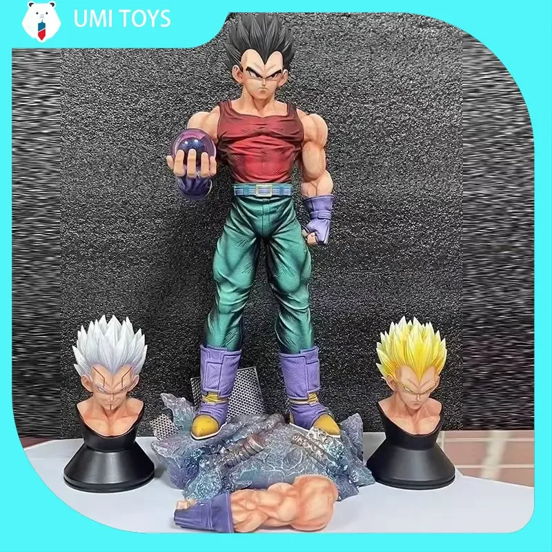 31 cm Dragon Ball Anime Vegeta Action Figur Mit Drei Köpfen Vegeta Figur Statue Modell Sammlung Zimmer Decora Schreibtisch Spielzeug geschenk