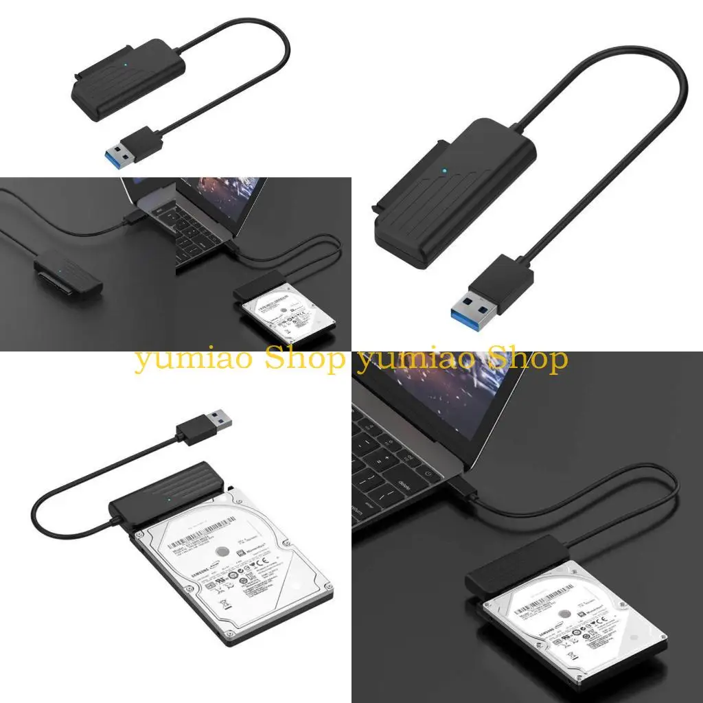 

587B To USB3.0 Cable 5Gbps Adapter USB3.0 to SataIII Cord Converter For 2.5inch External HDD SSD Hard Driver