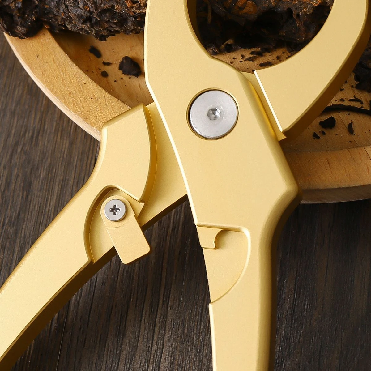 Aluminum Alloy Tea Pliers Pu'er Tea Cake Opener, Compressed Brick Tea Breaking Tool, Tea Ceremony Accessories