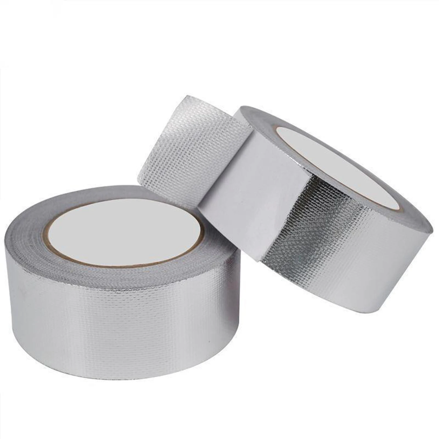 1PC 20M Self-Adhesive Silver Heat Reflective Tape, Fiber-Glass Aluminum Foil Tape, Heat Jacketing Insulation Resistant