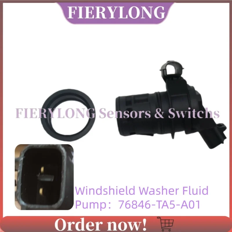 76846-TA5-A01 Car Windshield Washer Fluid Pump For Honda Accord 2008-2017 Civic 2012-2015 Acura Ilx 2013-2022 76846TA5A01