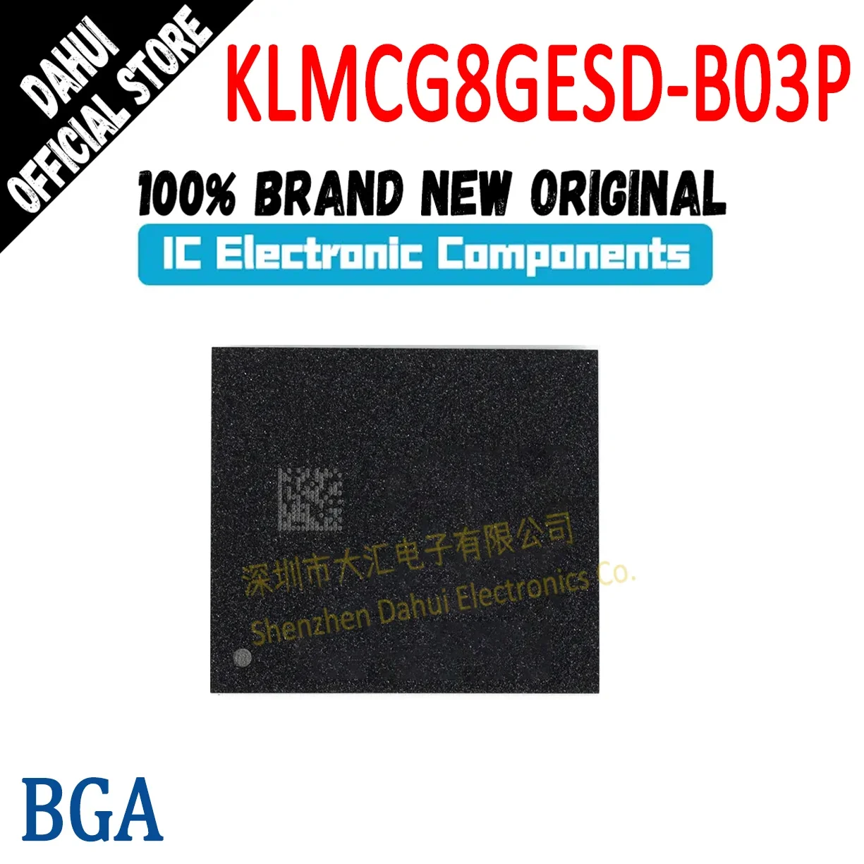 

KLMCG8GESD-B03P FBGA-153 64GB Character Library Chip New Original