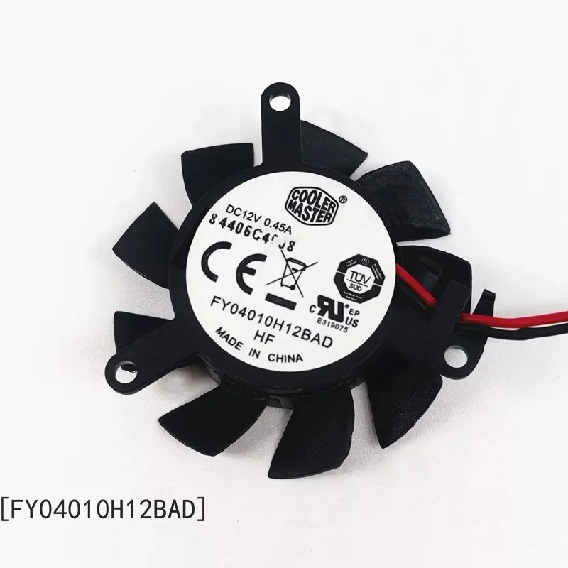 Cooler Master FY04010H12BAD DC 12V 0.45A 2-Wire Server Cooling Fan