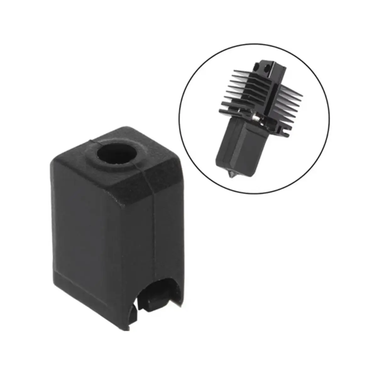 DT75BG Silicone Socks for Bambu Lab X1/P1 3D Printer Hotend Extruder High-Temperature Wear-Resistant Silicone Sleeve Cover