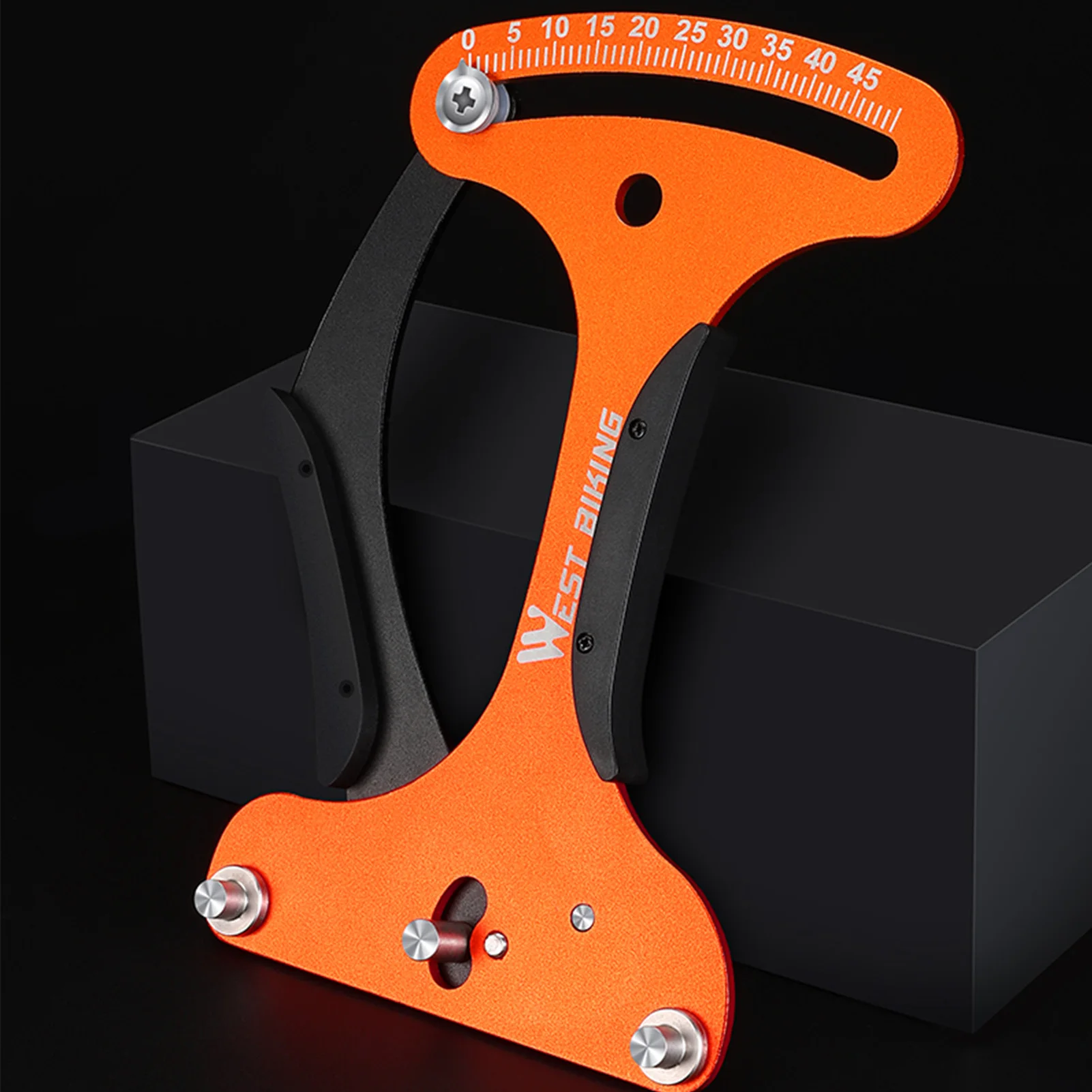 Bicycle Tool Spoke Tension Meter Aluminum Alloy Wheel Spokes Checker Reliable Indicator Handheld Spoke Tension Meter 7.51x4.8in