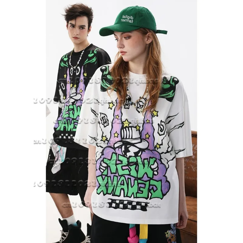 

Лето 2025 г., новая свободная повседневная персонализированная быстросохнущая футболка с 3D принтом и короткими рукавами для мужчин и женщин