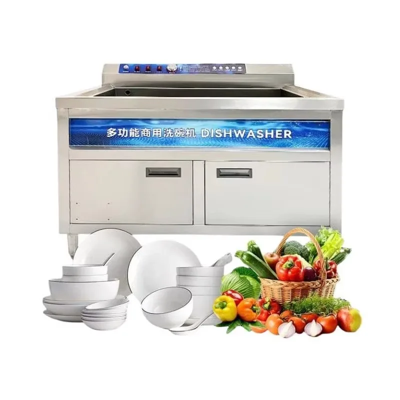 

High Temperature Automatic Commercial Dishwasher for Household Restaurant Use Fruit Vegetable Cleaner Industrial Equipment