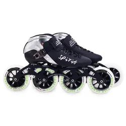 Patins Inline de Fibra de Carbono, Spirit Speed, Patinação de Corrida, Competição Profissional, Semelhante ao Powerslide F070, 2019