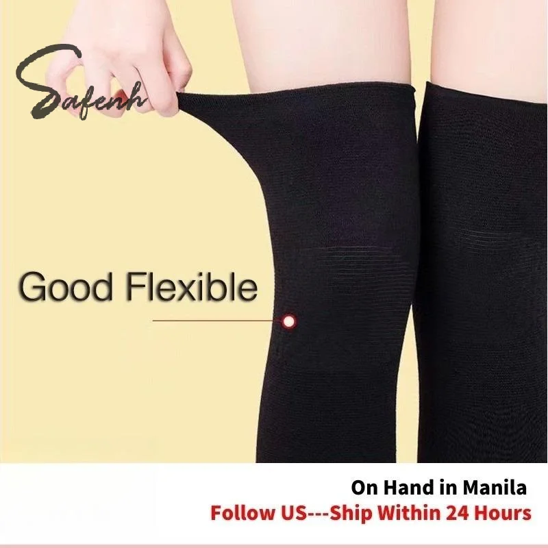 Elastic Knee Pads Polyester Cotton Non-slip Sports Fitness Knee Pads Flexible Free Size Breathable Knee Braces