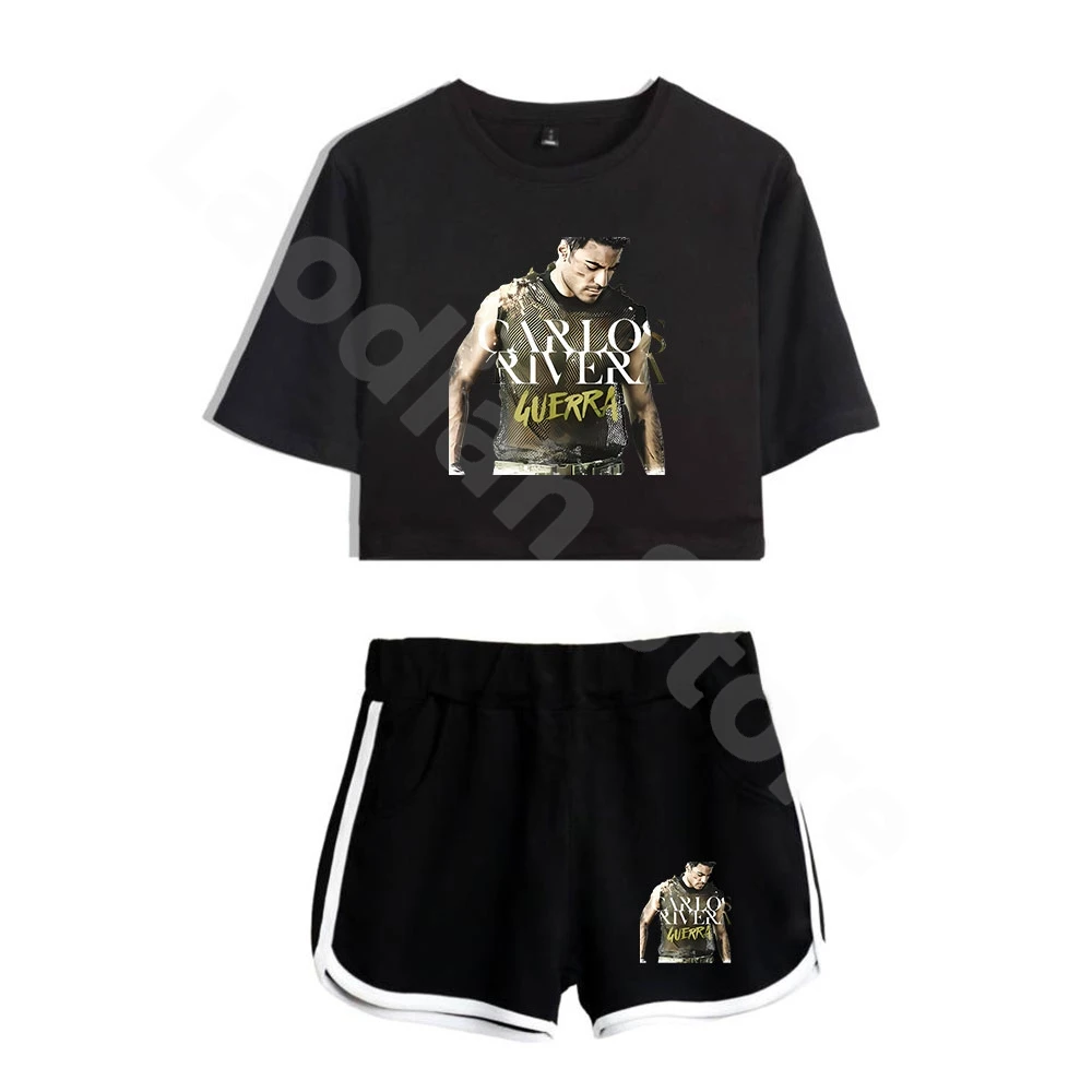 Carlos Rivera Tee Shorts Suit Casual Wear Unique Two Piece Sets Fashion Short Sleeve 2 Piece Set Funny Clothes Hip Hop Trucksuit