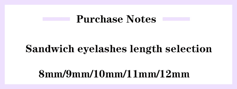 Anlinnet Professionelles Make-up 60 Cluster Einzelne Wimpernbüschel M-Sandwich-Wimpern zum Aufkleben Künstliche Wimpern – Detail 2