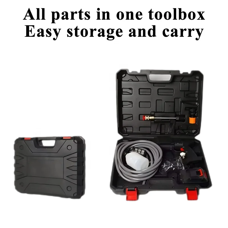 

Wireless High Voltage Car Washing Machine Strong and of high quality Cordless water mist foam gun Portable car wash machine