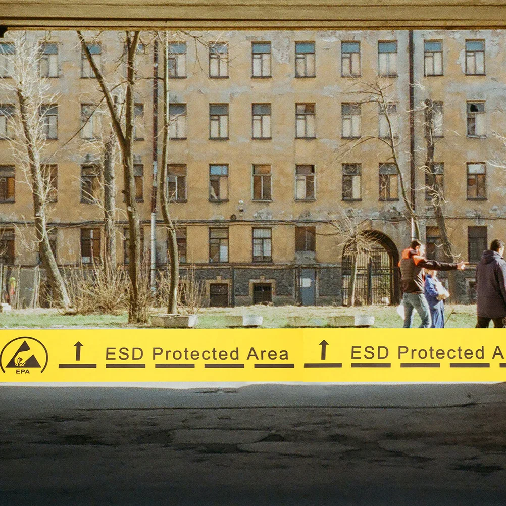 2 Rolls Anti Static Warning Tape Durable Caution Tape Self Adhesive Electrostatic Safety Sticker Electrostatic Warning Decals