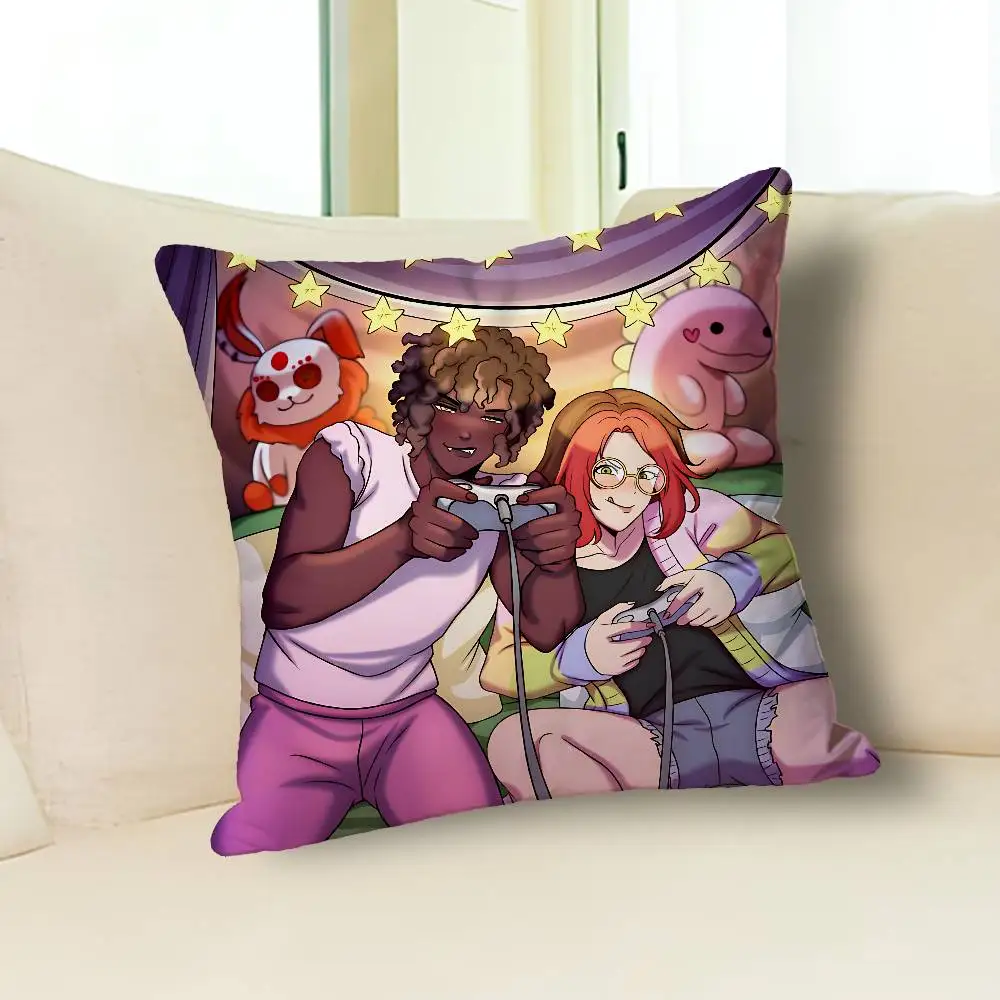 M-Micah Yujin E-ERROR143 Cartoon Pillow Cover, 4K HD Printed Cushion Cover case with Various Exquisite Patterns