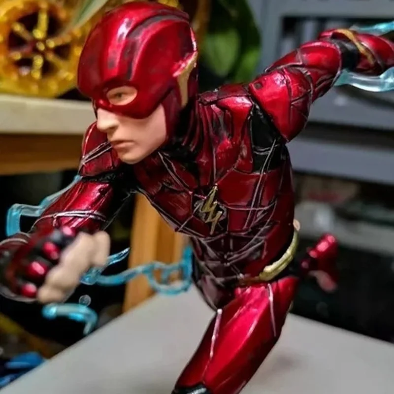 Figuras de acción Dc Justice League Run The Flash, modelo de película móvil, adornos de escritorio, colección de escultura, juguete para niños, regalo para niños