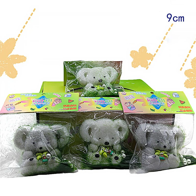 1PC Cartoon Nette Fuzzy Koala Weiche Kneifen Freude Spielzeug Erwachsene Squeeze Stress Release Hand Entspannen Kinder Dekompression Spielzeug Spaß geschenk