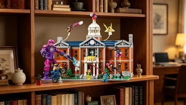 

76294 Hero Base Mutant Command Center Building Bricks Party Souvenir Birthday Holiday Celebration compatible with LEGO bricks