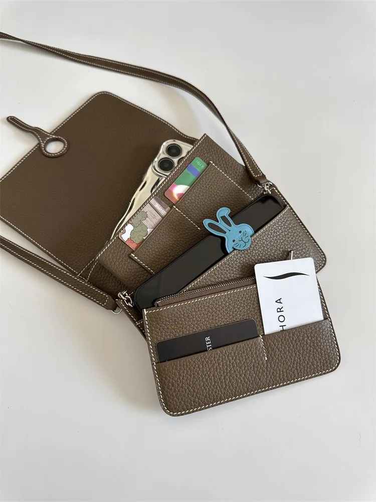 حقيبة كتف متعددة الوظائف من URJR MIEBZ، محفظة مريحة للنقود وجواز السفر، حجم صغير، أسلوب عصري، مناسبة للشباب، لون موحد #4