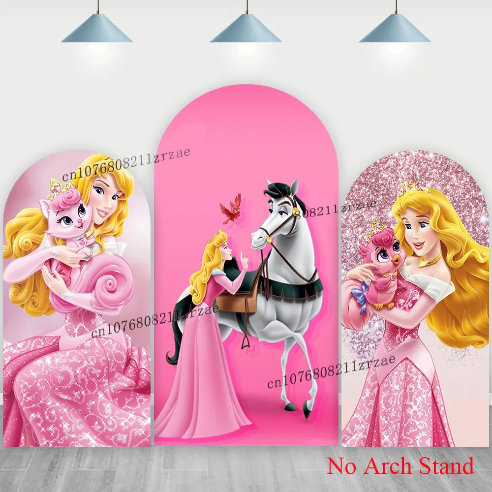 

Sleeping Beauty Aurora Arch Backdrop Kids Girls Birthday Party Cute Decor Baby Shower Banner Background Wall Photography Poster