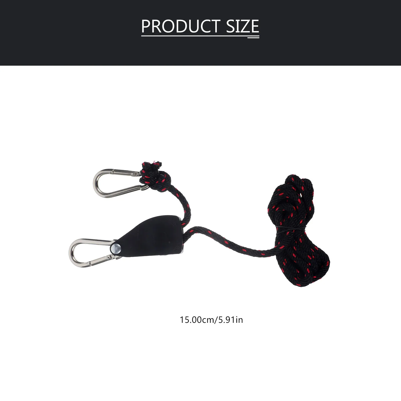 2 قطعة 1/4 بوصة قابل للتعديل حبل الشماعات ل تنمو تركيبات إضاءة الثقيلة قفل حلقة تسلق كليب الصدأ مقاومة بكرة معلقة