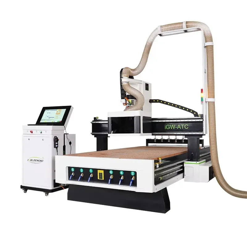 China Newly Modle ATC CNC 1530 5*10ft Rotary Axis Cnc 3D Carving Machine for Making Wooden Chairs