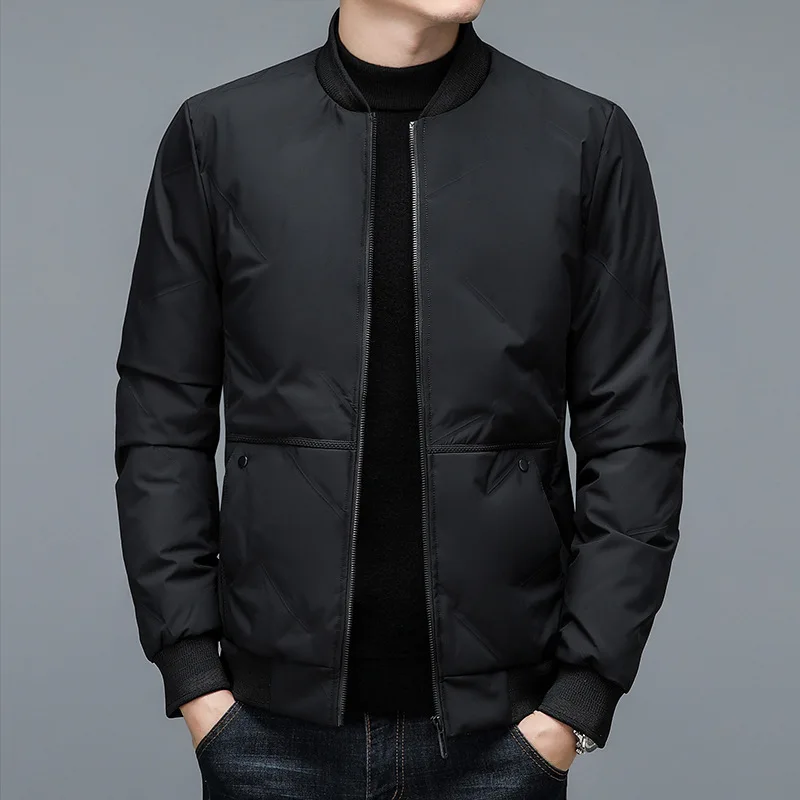

Winter Down Jacket Men's Light And Short Stand-up Collar Duck Down Men's Jacket Casual Men's Top And Clothing