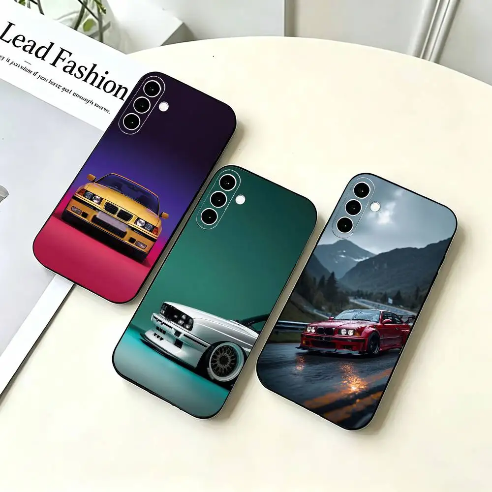 favorite Car classic M3 E30 Phone Case Black Silicone Soft For Samsung A73,A72,A71,A70,A53,A52,A51