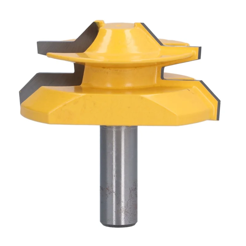 

Lock Miter Router Bit 45 Degree Wood Cutter For Woodworking Drilling Power Tools 1/2in Shank