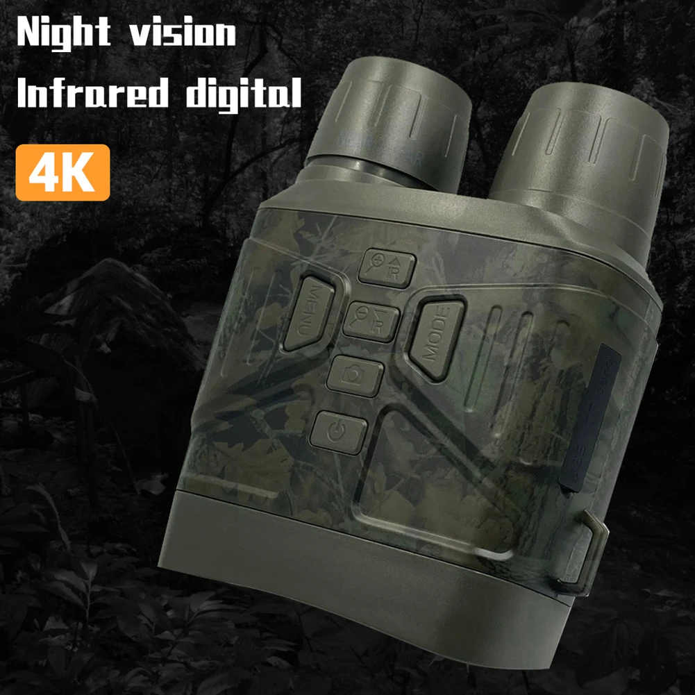 Binocolo ottico portatile esterno portatile 4K Zoom digitale 5X Foto video Scatto 150-200M Distanza di visione completamente scura per esterni