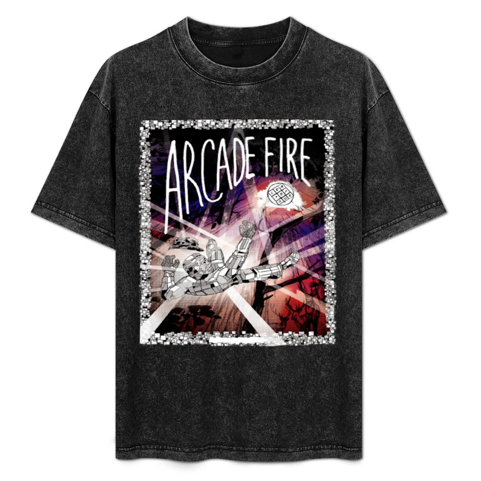 

Arcade Fire The Arcade Fire T-Shirt Plus Size Workout Short Sleeve Top